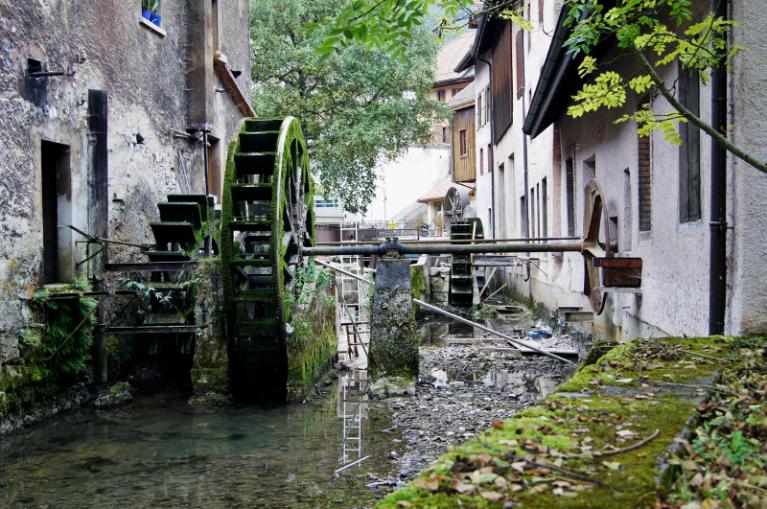 roue à aube du musée de fer
