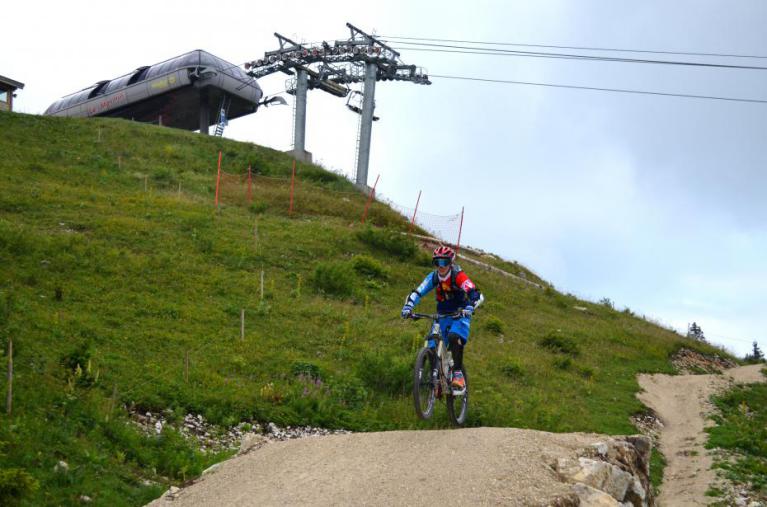 Arrivée du télésiège 